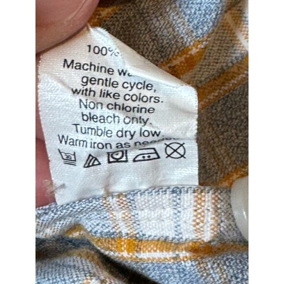 J. CREW JASPE SLIM buttoned shirt, Size Large. Flannel print cotton shirt - Picture 9 of 13